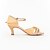 cheap Dance Shoes-Women&#039;s Latin Shoes Satin Sandal Buckle Stiletto Heel Non Customizable Dance Shoes Gold / Suede