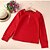abordables Tops de mujer-Simple Camiseta, Escote en Pico Un Color Rojo / Otoño