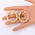 olcso Divat fülbevalók-Women&#039;s Hoop Earrings Earrings Twisted Machete Ladies Vintage Party Work Casual Fashion Gold Plated Earrings Jewelry Gold / Silver / Screen Color For Daily