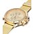 cheap Military Watches-JUBAOLI Men&#039;s Military Watch Wrist Watch Quartz Stainless Steel Gold Hot Sale Analog Charm - Golden White Black One Year Battery Life / SSUO LR626