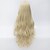 abordables Pelucas para disfraz-peluca sintética ondulada suelta peluca ondulada suelta rubia pelo sintético rubio muy largo parte media de mujer rubia
