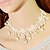 cheap Necklaces-Women&#039;s Choker Necklace Beaded Necklace Pearl Lace Rhinestone Bohemian Trendy Necklace Jewelry For Wedding Party / Imitation Diamond