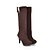 abordables Bottes Femme-Femme Chaussures Similicuir Automne Hiver Talon Aiguille 40,64 à 45,72 cm Bottes pour Décontracté Bureau et carrière Habillé Noir Marron