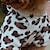 ieftine Îmbrăcăminte Câini-Pisici Câine Salopete Pijamale Haine pentru catelus Leopard Casul / Zilnic Iarnă Îmbrăcăminte Câini Haine pentru catelus Ținute pentru câini Maro Costum pentru fată și câine băiat Lână polară S M L