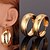 preiswerte Ohrringe-Damen Kreolen Ohrring damas Retro Party Büro Freizeit Modisch Ohrringe Schmuck Gold Für Hochzeit Party Jahrestag Geburtstag Geschenk