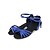 voordelige Latin dansschoenen-Dames Latin dansschoenen / Ballroom Satijn Sandalen Lage hak Niet aanpasbaar Dansschoenen Rood / Bruin / Blauw / Kinderen / Leer / Leer