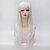 cheap Synthetic Trendy Wigs-Synthetic Wig Curly Curly Layered Haircut With Bangs Wig Very Long White Synthetic Hair Women&#039;s Side Part White