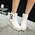 cheap Women&#039;s Boots-Women&#039;s Shoes Wedge Heel Wedges/Fashion Boots/Round Toe Boots Dress/Casual Black/White