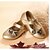 economico Scarpe da bambina-Da ragazza Comoda Finta pelle / PU Ballerine Fiocco / Nastro a strappo Argento / Oro Primavera / Autunno / Matrimonio / Serata e festa / Matrimonio / TPR (Gomma termoplastica)