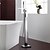 cheap Bathtub Faucets-Bathtub Faucet - Contemporary Chrome Free Standing Ceramic Valve Bath Shower Mixer Taps / Single Handle One Hole