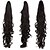 abordables Postiches-A Clipser Bouclé Pièce de cheveux Extension des cheveux 28 pouces Noir Marron foncé # 18 #P27.613