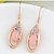 cheap Jewelry Sets-Crystal Jewelry Set Pendant Necklace Party Ladies Work Fashion Cubic Zirconia Rose Gold Plated Earrings Jewelry Rose Gold For Party Special Occasion Anniversary Birthday Gift