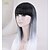 levne Kostýmová paruka-2015 New Arrival Lolita Gradient Black+Gray Wig Women Long Straight Ombre Hair Cosplay Anime Full Wig Halloween Wig