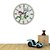 baratos Relógios de Parede Rústicos-Retro Alumínio Madeira Redonda Interior