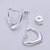 cheap Earrings-Women&#039;s Stud Earrings Heart Love Ladies Silver Plated Earrings Jewelry Silver For Wedding Masquerade Engagement Party Prom Promise