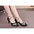 Χαμηλού Κόστους Ballroom Παπούτσια &amp; Παπούτσια Μοντέρνου Χορού-Γυναικεία Παπούτσια Χορού Μοντέρνα παπούτσια Αίθουσα χορού Ψηλά τακούνια Πέδιλα Αγκράφα / Κορδέλα / Κορδόνια Κουβανικό Τακούνι Μη Εξατομικευμένο Δερματί / Μαύρο / Κόκκινο / Εσωτερικό / Εξάσκηση