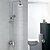 abordables Robinetteries de douche-Robinet de douche - contemporain Chrome Système de douche Soupape céramique Bath Shower Mixer Taps / Laiton / Mitigeur deux trous