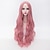 billige Kostumeparykker-pink paryk technoblade cosplay paryk syntetisk paryk bølget løs bølge løs bølge paryk meget langt pink syntetisk hår kvinders midterste del pink