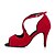 cheap Latin Shoes-Women&#039;s Dance Shoes Flocking Salsa Shoes High Heel Stiletto Heel Non Customizable Black / Red / Blue / Professional