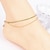 cheap Anklet-Women&#039;s Anklet Imitation Diamond Luxury Tassel Vintage Party Work Anklet Jewelry Screen Color For