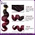 billiga Hårförlängningar i ombre-Malaysiskt hår Kroppsvågor Hårförlängning av äkta hår 3 delar 0.3