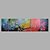 levne Olejové malby umělců-Ručně malované Abstraktní / KrajinaModerní Pět panelů Plátno Hang-malované olejomalba For Home dekorace