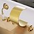 cheap Bathtub Faucets-Bathtub Faucet - Antique Ti-PVD Tub And Shower Ceramic Valve / Brass / Three Handles Five Holes