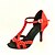 cheap Dance Shoes-Women&#039;s Latin Shoes / Salsa Shoes Satin Buckle Sandal Rhinestone / Buckle Customized Heel Customizable Dance Shoes Almond / Nude / Bronze