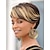 Χαμηλού Κόστους Συνθετικές Περούκες-Συνθετικές Περούκες Ίσιο Ίσια Περούκα Κοντό Ξανθό Συνθετικά μαλλιά Γυναικεία Καφέ