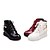 Χαμηλού Κόστους Γυναικείες Μπότες-Γυναικεία παπούτσια - Μπότες - Φόρεμα - Πλατφόρμα - Μποτίνι / Στρογγυλή Μύτη - Δερματίνη - Μαύρο / Άσπρο / Μπορντώ