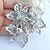 Χαμηλού Κόστους Καρφίτσες-γάμος 2,76 ιντσών ασήμι-Ήχος σαφές rhinestone crystal νυφικό λουλούδι κρεμαστό κόσμημα καρφίτσα