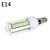cheap Light Bulbs-500 lm E14 G9 E26/E27 LED Corn Lights 56Led 5730SMD Warm White Cool White LED Light Bulb AC 110-130V AC 220-240V