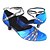 Недорогие Обувь для бальных и современных танцев-Жен. Обувь для стандарта Лак / Сатин Сандалии Каблуки на заказ Персонализируемая Танцевальная обувь Королевский синий / В помещении