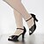 cheap Latin Shoes-Women‘s Dance Shoes Latin Silk/Leather Stiletto Heel Black/Chocolate Customizable