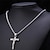 levne Křížky a růžence-Men&#039;s Pendant Necklace Cross Ladies Fashion Hip-Hop 18K Gold Plated Titanium Steel Rose Gold White Blue Gold Silver Inverted Cross Necklace Jewelry For Party Street Holiday Daily Wear