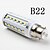 baratos Lâmpadas-E14 B22 E26/E27 Lâmpadas Espiga 44 leds SMD 5050 Branco Quente Branco Natural 2800lm 2800KK AC 220-240V