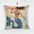 baratos Fronhas de Almofadas de Decoração-a capa de travesseiro decorativo princesa da sereia (17 * 17 polegadas)