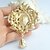 cheap Brooches-3.54 Inch Gold-tone Topaz Rhinestone Crystal Drop Flower Brooch Pendant Art Deco