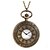 cheap Women&#039;s Watches-Women&#039;s Pocket Watch Quartz Hollow Engraving Alloy Band Bronze