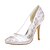 abordables Zapatos de boda-Mujer Zapatos Encaje Primavera Verano Zapatos de boda Tacón Stiletto Dedo Puntiagudo Encaje para Boda Fiesta y Noche Rojo Rosa Dorado