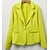cheap Women&#039;s Blazers &amp; Jackets-Women&#039;s All SeasonsPatchwork Shirt Collar Long Sleeve Blue / Pink / Black / Yellow Medium