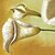 billige Lerretklokker-e-home® hvite blomster klokke i lerret 2 stk