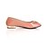 baratos Sapatos de Salto Alto de mulher-Feminino Sapatos Couro Envernizado Primavera Verão Outono Salto Baixo Para Casual Preto Rosa claro Amêndoa