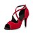 abordables Chaussures de danses latines-Femme Chaussures de danse Flocage Chaussures de Salsa Talon Talon Aiguille Non Personnalisables Noir / Rouge / Bleu / Professionnel