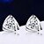 cheap Earrings-Women&#039;s Cubic Zirconia Stud Earrings Magic Back Earring Love Sterling Silver Cubic Zirconia Earrings Jewelry Screen Color For