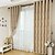 abordables Cortinas y cortinajes-cortinas opacas blackout hechas a medida cubren dos paneles beige / jacquard / sala de estar