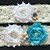 ieftine Pojartiere de Nuntă-Dantelă Modă Nunta Garter Cu Piatră Semiprețioasă / Imitație de Perle / Flori Jartiere