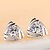 cheap Earrings-Women&#039;s Cubic Zirconia Stud Earrings Magic Back Earring Love Sterling Silver Cubic Zirconia Earrings Jewelry Screen Color For