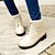 abordables Bottes Femme-Femme Chaussures Laine synthétique Similicuir Printemps Automne Hiver Talon Bottier Bottine/Demi Botte Lacet Pour Décontracté Habillé