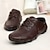 cheap Men&#039;s Oxfords-Men&#039;s Shoes Leather Spring Summer Fall Winter Comfort Oxfords Lace-up For Casual Black Brown